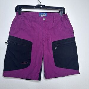Arrak Outdoor Black/Purple Cargo Shorts Size 38 Hiking Walking